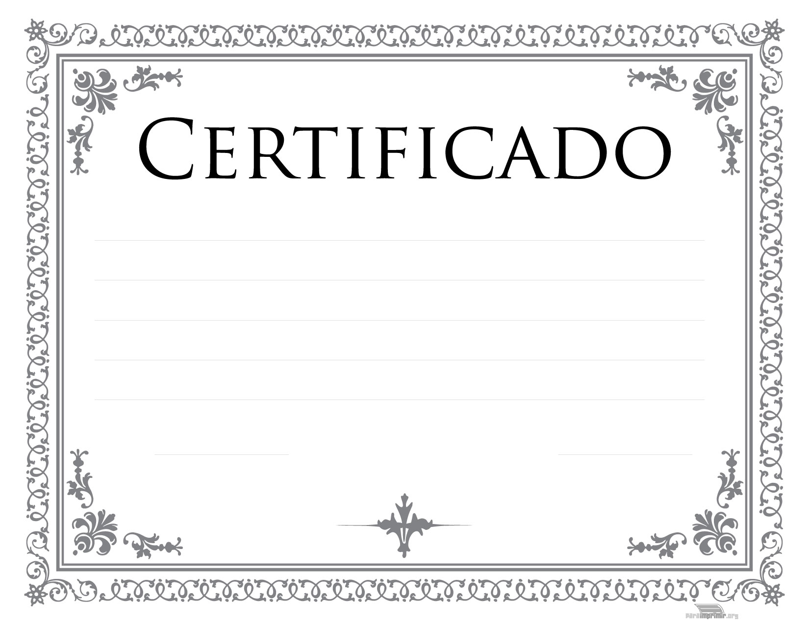 Certificado Para Imprimir