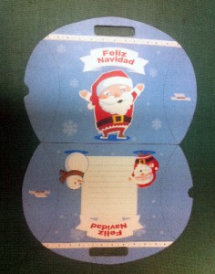 Caja de navidad para imprimir