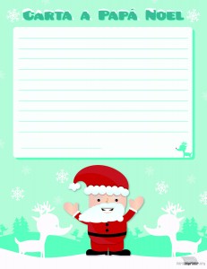 Carta de Papá Noel para imprimir