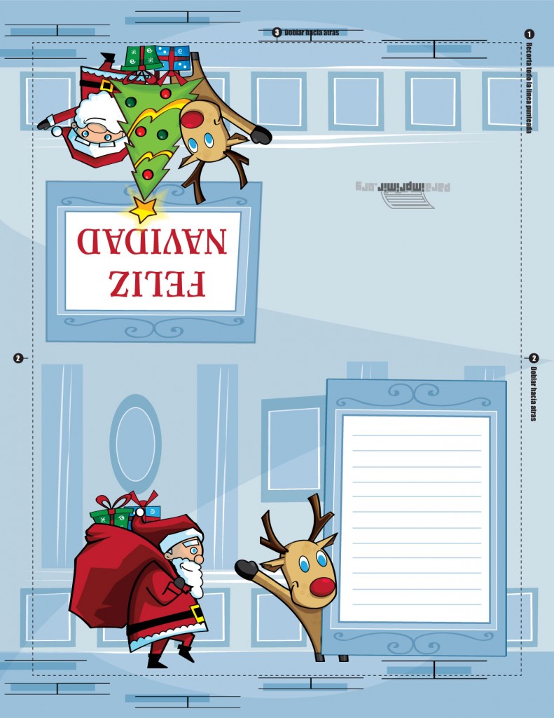 Tarjeta de navidad para imprimir en PDF 2025