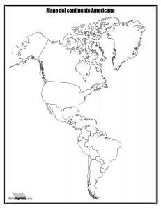 Mapa-del-continente-Americano-sin-nombres-para-imprimir