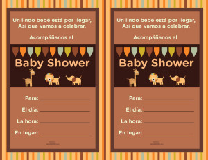 Invitación de fiesta de Baby Shower