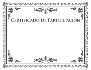 Certificado de participación para imprimir