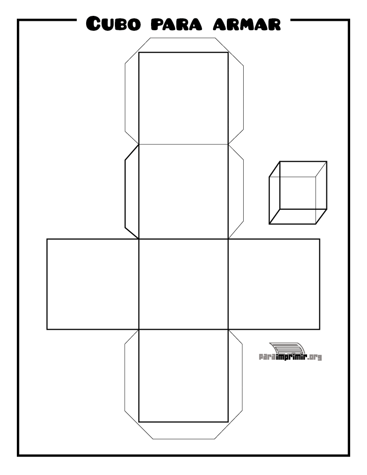Arriba 59+ imagen modelo de un cubo para imprimir