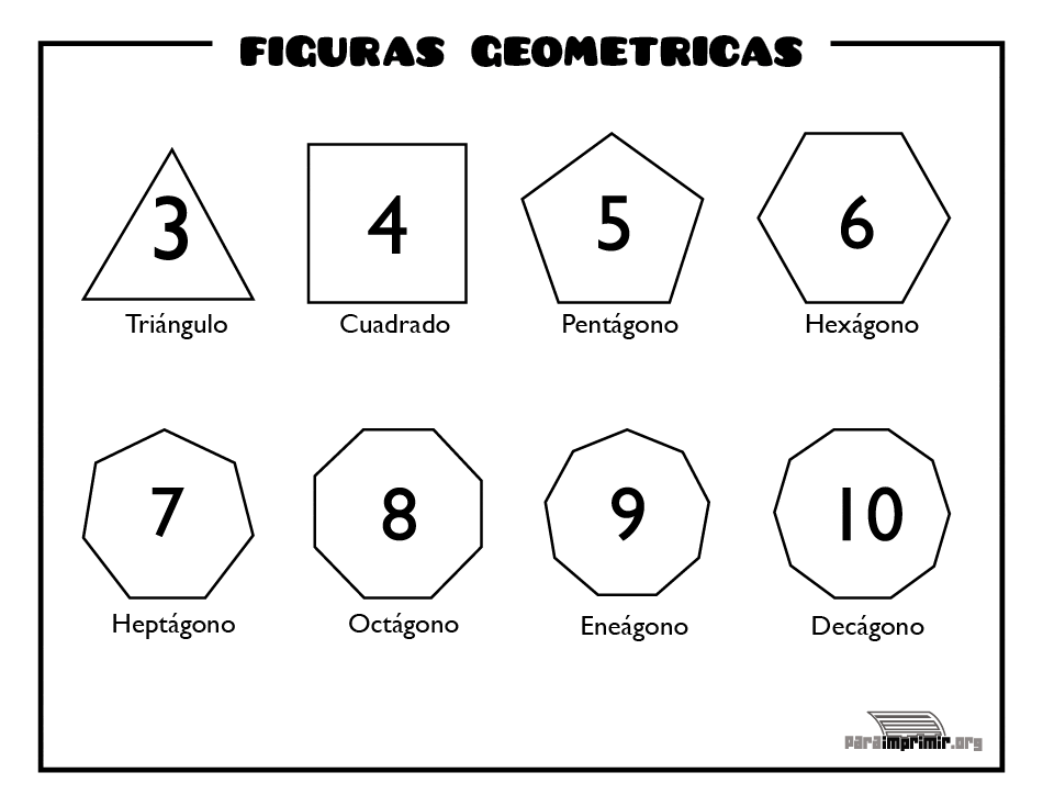 Nombre De Figuras Geometricas Para Imprimir