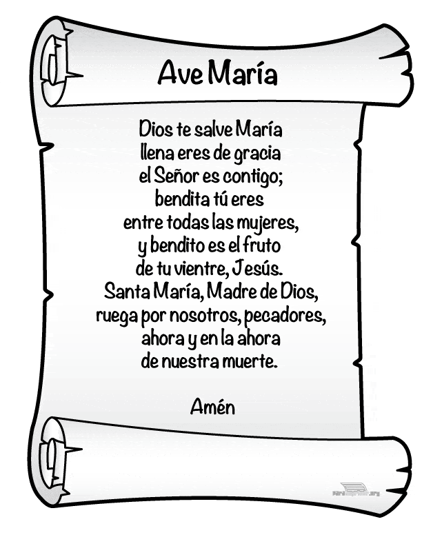 Ave Maria Para Imprimir
