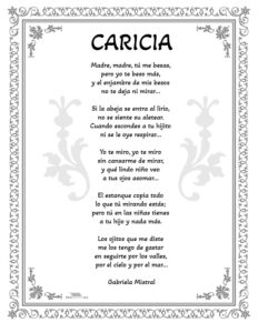 Poema de para Mamá de Gabriela Mistral